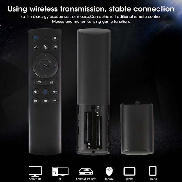 G20BTS Bluetooth-musfjärrkontroll trådlös överföring stabil anslutning för TV-box