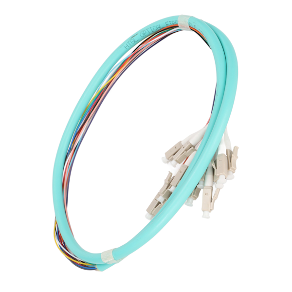 Fiberoptisk kabel 12 tråder keramisk ferrule lav innsettingsdemping single mode optisk fiber patchkabel for instrumentering