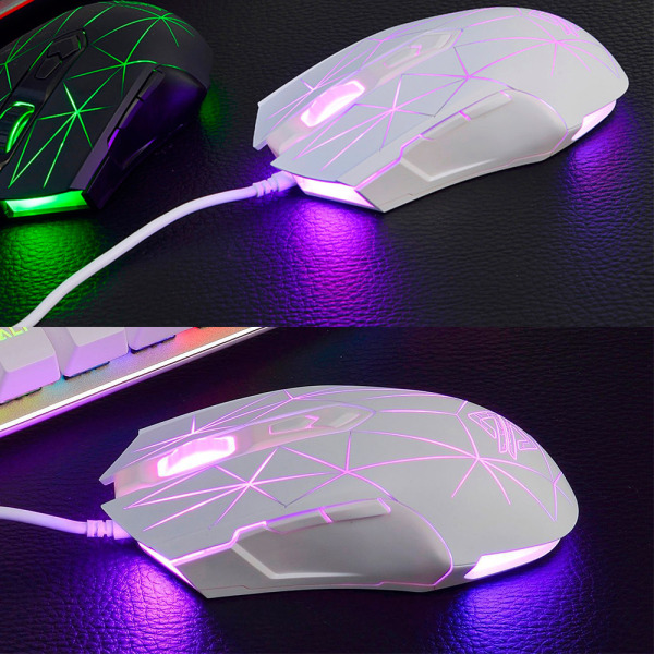RGB Hintergrundbeleuchtete Optisk Gaming-Maus, Kabelgebundene
