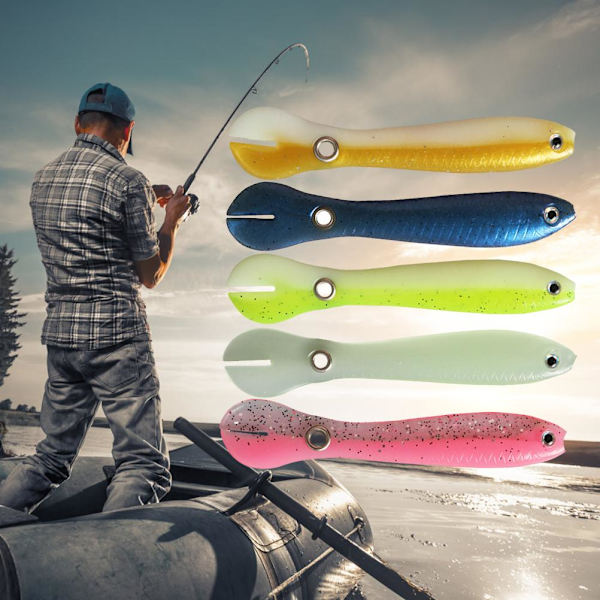 10 stk 10 cm 6 g myke fiskeagn loach myk agn myk padle hale fiske svømming agn for bass ørret