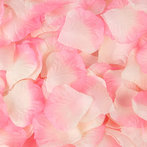 Rosblad konstgjorda blommor, röda rosor rosenblad konstgjorda