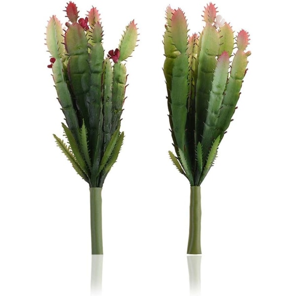2-pakk Ekte kunstig kaktus kunstig kaktusplante