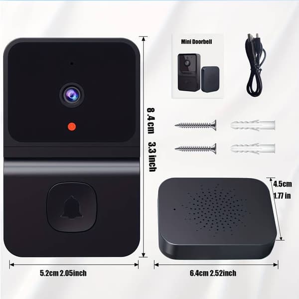 Smart Trådløs Wifi Video Dørklokke Telefon Dør Ring Intercom Sikkerhetskamera Klokke