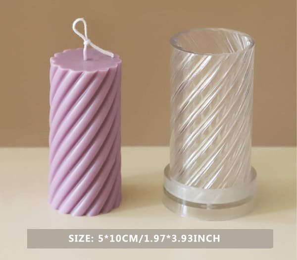 Plastformar för att göra pelarljus cylindriska formar, för ho