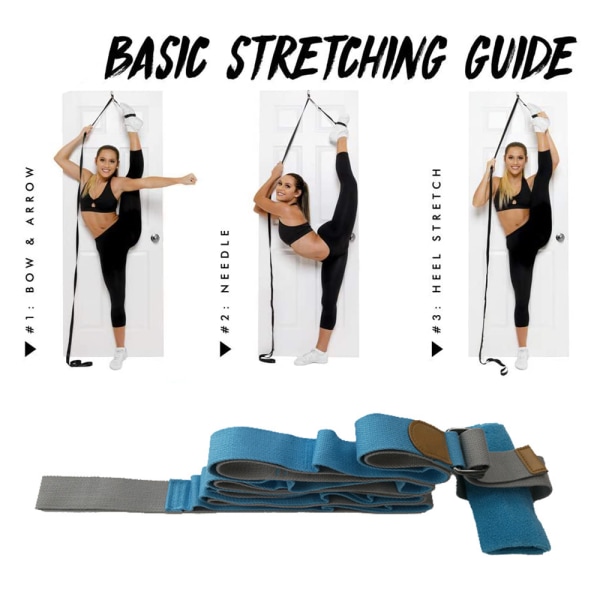 Leg Stretch Band - Enkel montering på døren - Dans og gymnastikk