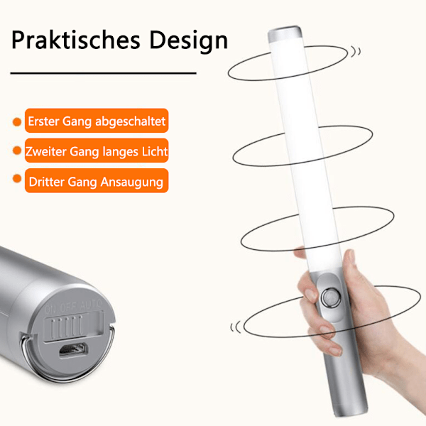 Snygg Design Skåpbelysning, Garderobsbelysning med 30 LEDs, 3000K Belysning & Högkapacitetsbatteri, Enkel Installation Trådlös för Inomhusutrymmen