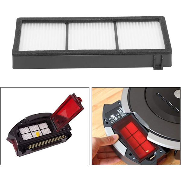 Pakke med 12 filtre for Irobot Roomba Robotstøvsuger 800 850 851 860 865 866 870 871 876 880 885 886 890 891 896 900 960 966 980 Erstatning