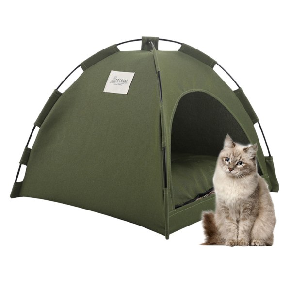 Aftagelig skridsikker blød pude rede kæledyr telt seng hule kat til