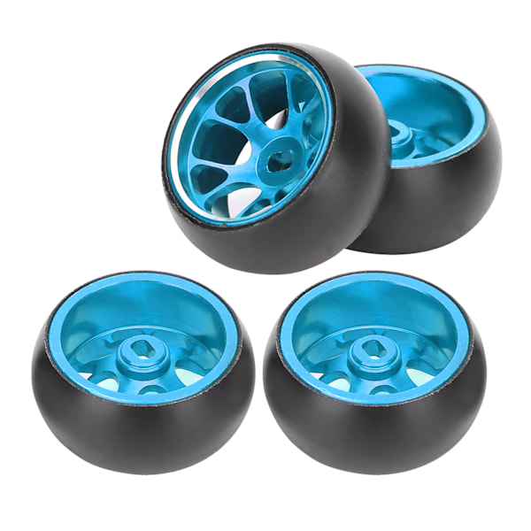 Fjärrkontroll Metallhjulnav Driftdäck Ersättning för Wltoys k969 1/28 RC BilBlå