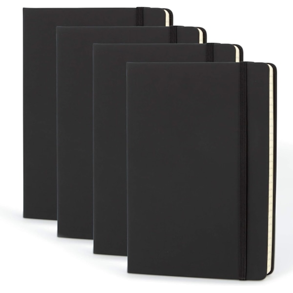 Basics anteckningsbok, klassisk design, A5, rutigt