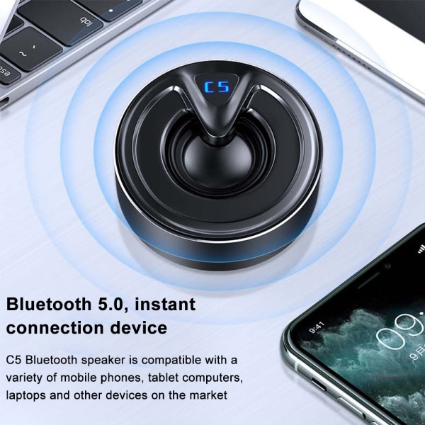Bluetooth-högtalare, trådlös Bluetooth med djup bas och