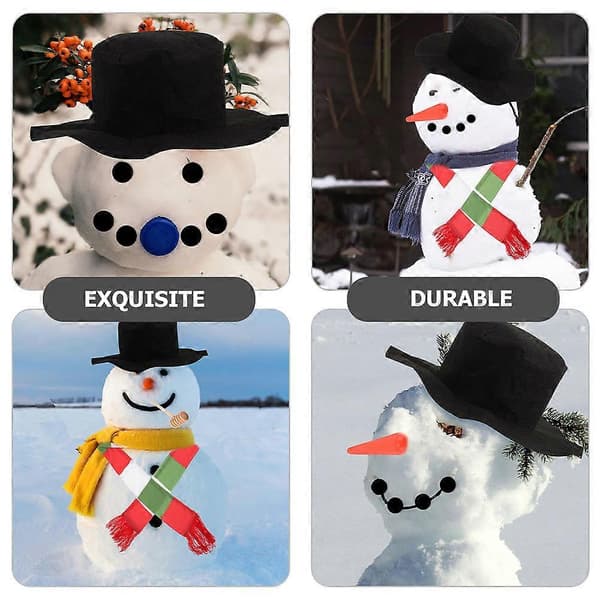 Snømanndekorasjon Jule-snømann-pyntesett for dekorasjon 1 sett