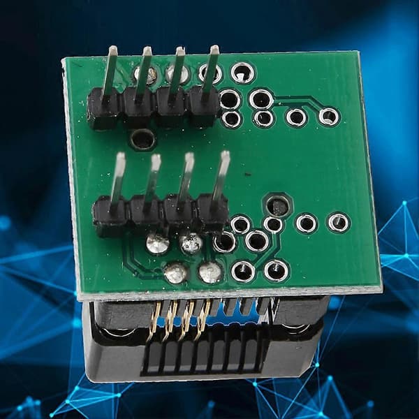 SOP8 till DIP8 IC-sockel bred 150mil programmeringsadapter grön Smart Electronics