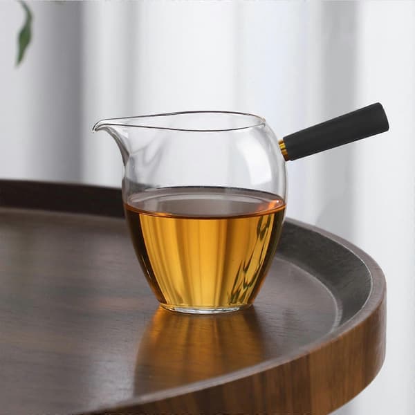 Puinen vaihtokahva teepannulle, 4 kpl, musta
