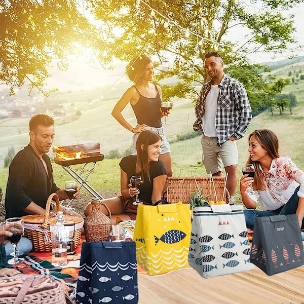 Lunsjpose, Lunsjboks Mini Vanntett Tote Lunsjpose