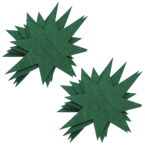 Julbestickfickor för dekoration 8 st julgransformade bestickhållare