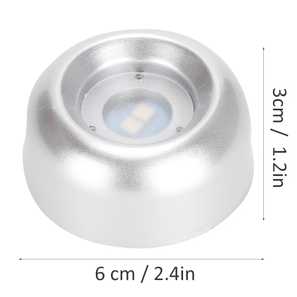 Kristallbas LED Vitt Ljus Silver Display Statyer Konstglas Smyckeshållare