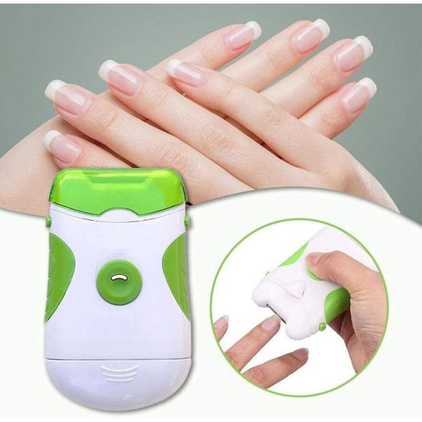 Elektrisk nagelklippare och nagelfil, för tår och fingrar