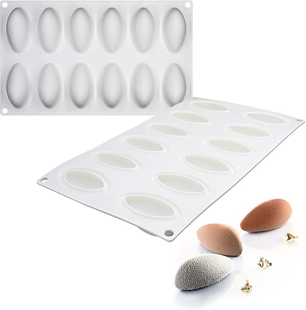 Silikoneform til dumplings, kager og mousser - 12 hulrum, 6 stk.