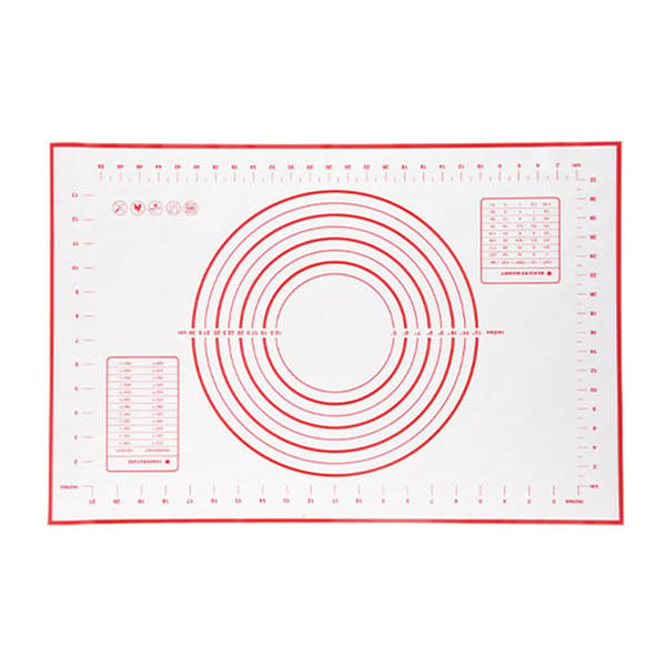 Silikonbakeunderlag med deigskrape, lette og klebefrie bakeunderlag for baking og matlaging 40 * 30cm