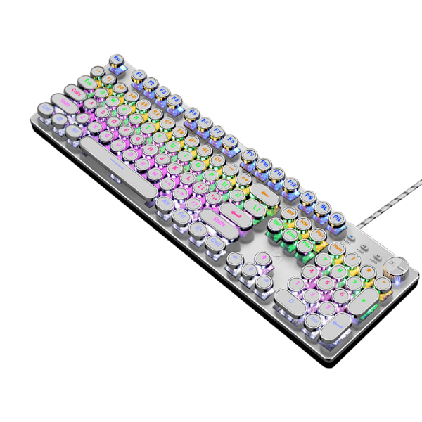 Mekanisk tastatur, kablet spilltastatur, 104 taster