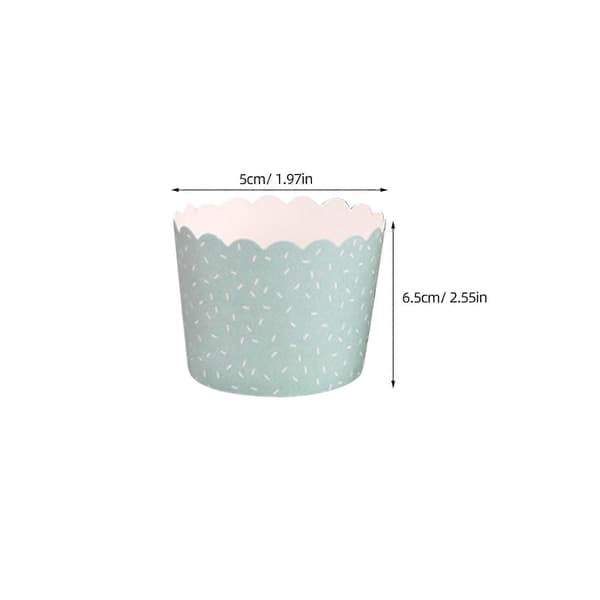 Cupcake-former papir kakeformer til baking 200 stk blandede farger