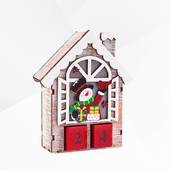 Julekalender dekor trelysende kalender for nedtelling 3 stk