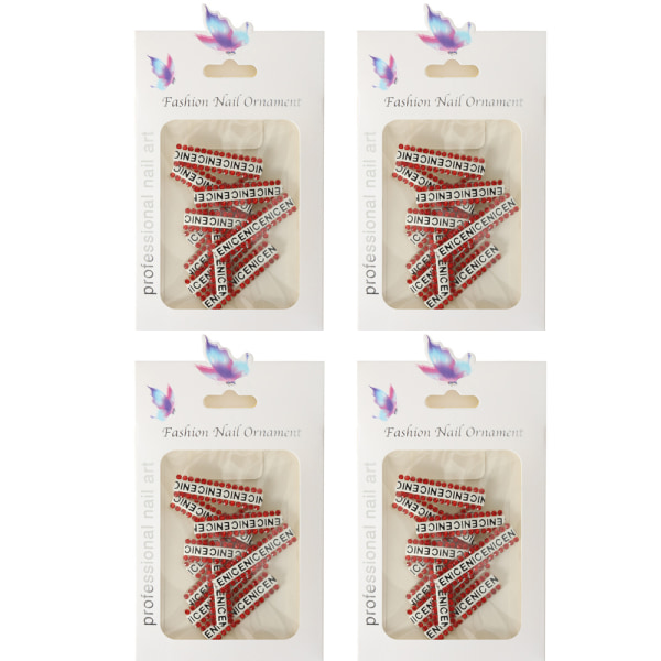 Nail Art Stickers farve række diamanter Negle Rhinestones manicure