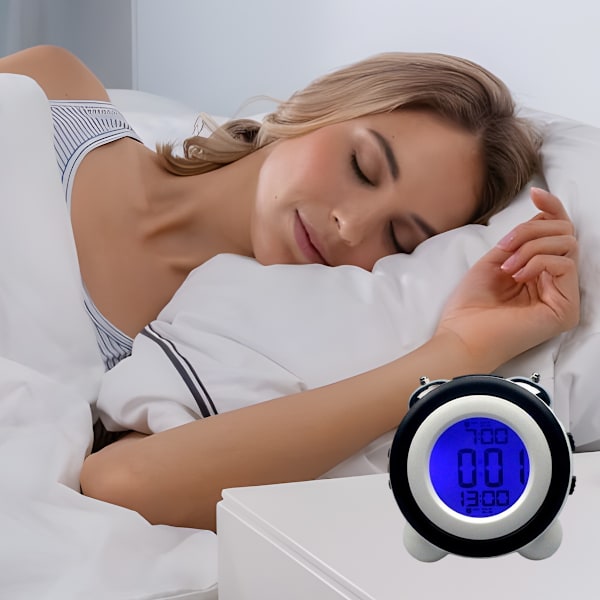 LCD-display elektronisk klocka sovrum vardagsrum Klocka digital klocka stor klocka väckarklocka studentklocka generation