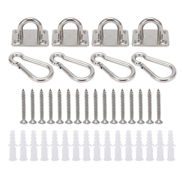 Krok Hängande Kit Rostfritt Stål Heavy Duty Upphängningshårdvara för Yoga Takgunga Hängmatta