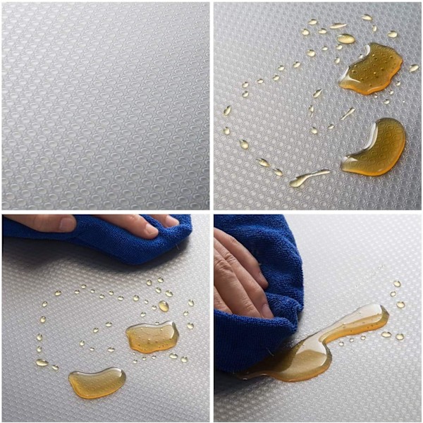Köksbänkskydd, Premium Non-Adhesive EVA-plast för Kök, Badrum, Skåp, Förvaring, Skrivbord, Hyllmattor