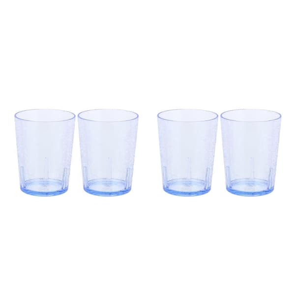Akrylglas för dryck blå, 4-pack