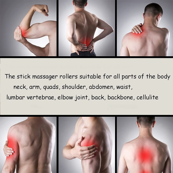 Muskelrullemassasje ben, rygg, armer, skuldre, lårkropp