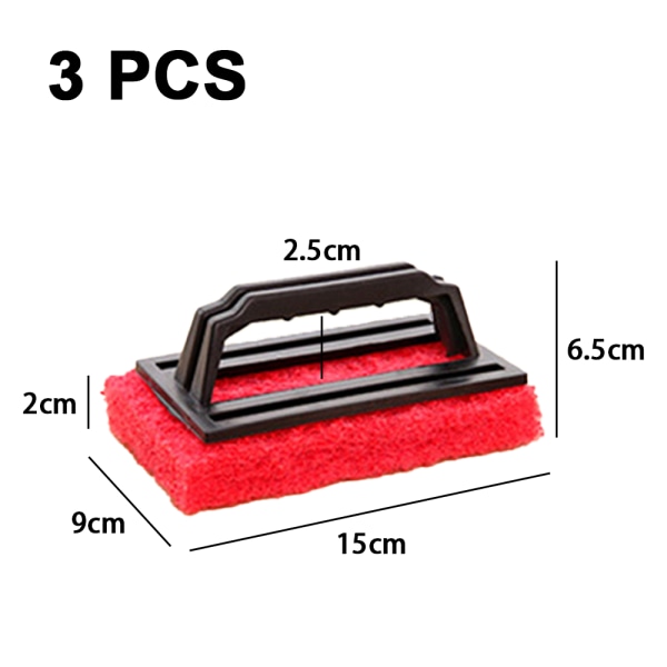 Grillrengöringskit, Heavy Duty Griddle Scrubber skursvamp & H Red