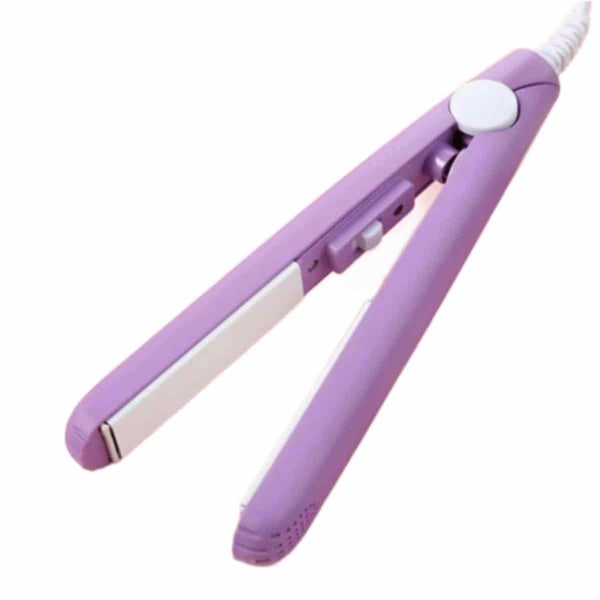 Purple Uk Plug Ceramic Mini Hair Straightener Rask hårstyling
