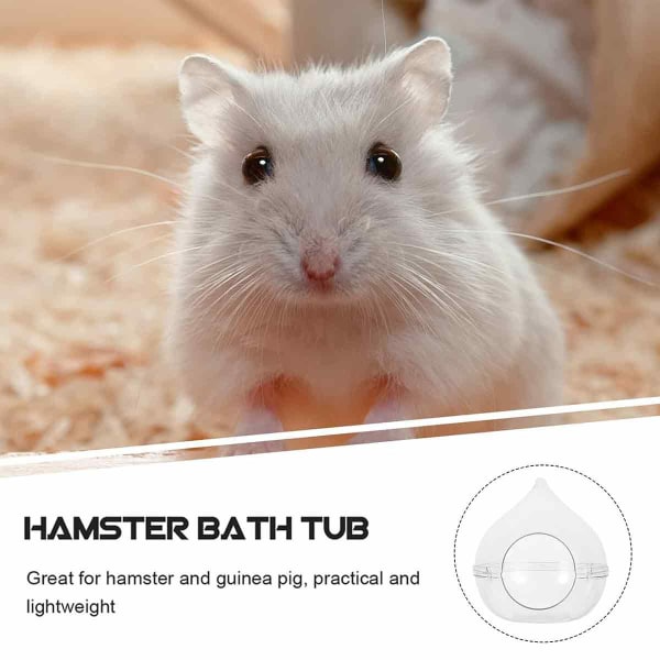 1st Hamster Clear bathroom Observe Peach badrum i två storlekar 12*11.5*6cm