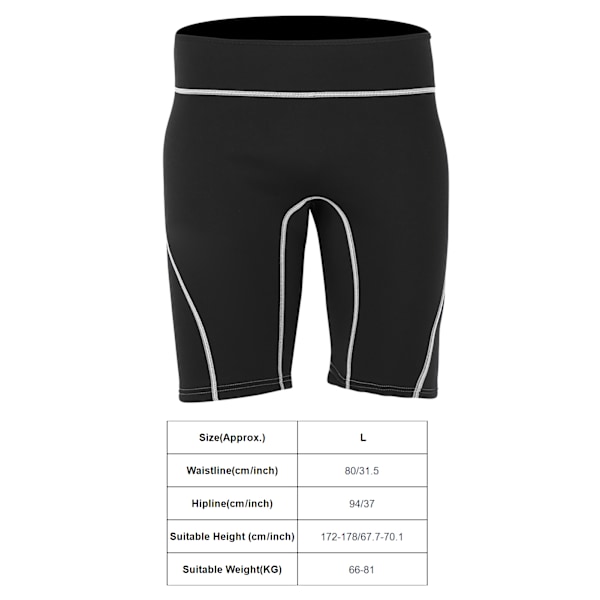 2mm Neoprene Man Male Diving Fifth Pants Snorkeling Swimming Trunks Swimwear AccessoryL