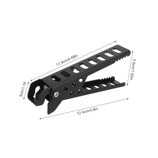 Skål Gryde Gripper Pan Gripper Varm Fad Pladeholder Grydeholder Løfter Klemme Klemme Sort