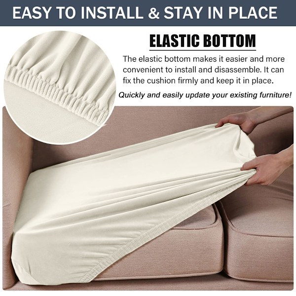 Stretch hem hotell Silver sammet supersoft soffa kuddfodral soffa hatt soffa dammskydd tyg