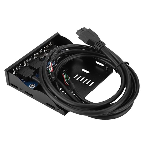 3,5-tums 19PIn T9 Pin Höghastighets USB3.0+USB2.0 4-Port Floppy Drive Frontpanel