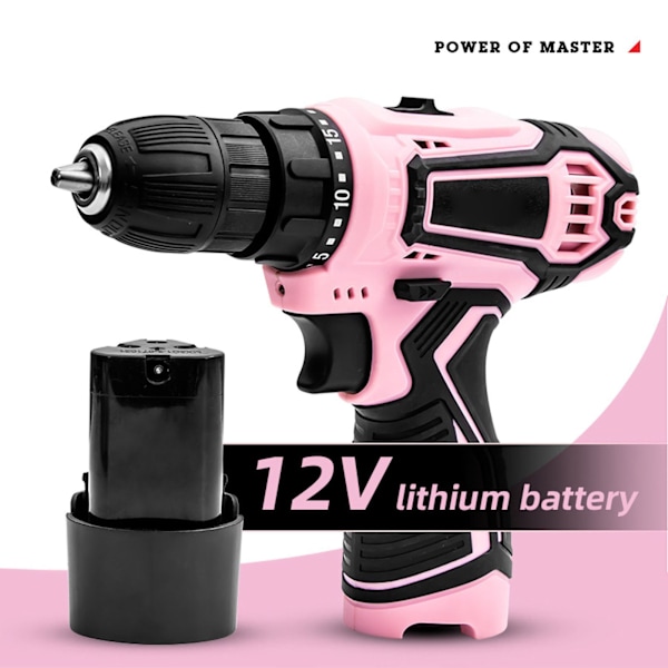12V sähkökäyttöinen ruuvimeisseli, ladattava, johdoton, kompakti porakone, käsikäyttöiset työkalut kotiin, EU-pistoke