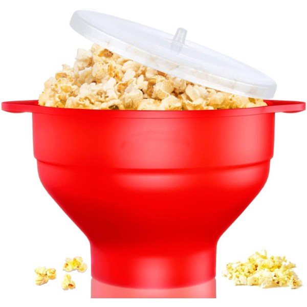 Popcornmaskin popcornmaskin silikon med hopfällbart handtag
