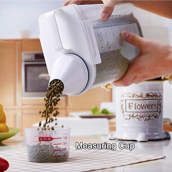 Smart Förvaringslösning för Köket, Risbehållare för Kylskåp med Lufttät Design och BPA-fri Plast, För Att Hålla Din Mat Fräsch Med Stil (2L)
