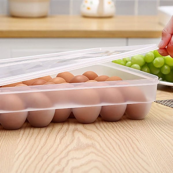 34 Rutenett Egg Oppbevaringsboks Matbeholder Egg Kjøleskap Oppbevaring