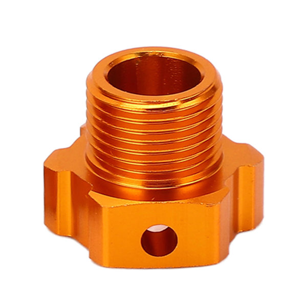 4PCS RC Hex Koppling Aluminiumlegering Orange Hög Hållfasthet RC Hex Kombiner för ZD Racing 1/7 MX 07