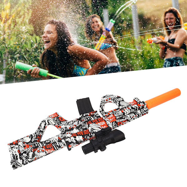 Electric Gel Ball Toy Eco Friendly Automatic Water Ball Splatter Blaster for Shooting Team Games Black Skull Head Red Twenty Thousand Water Beads