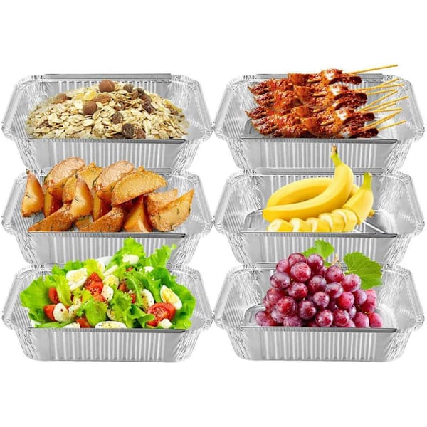 BBQ Droppbricka Insatser, Högkvalitativt Aluminium, Enkel Rengöring, Lämplig för Kolgrillar, Tryckkokare, Värmning Över Öppen Eld, Bakning i Ugn,