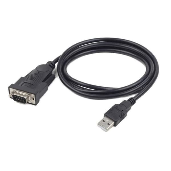 UAS-DB9M-02 USB 2.0 -liitäntäsovitin, musta