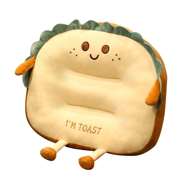 Cartoon Stol Kudde, Toast Resa Kudde, Nap Kudde, Söta
