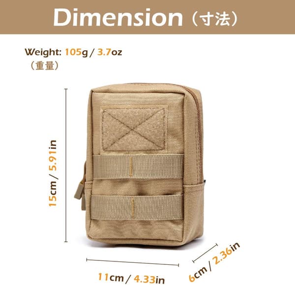 2 st Tactical Molle-ficka Militär Bältesficka EDC Midjeväska Extra